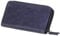 MIKA 42173 - Damengeldbörse aus Echt Leder, Portemonnaie im Querformat, Geldbeutel mit 9 Kartenfächer, 2 Scheinfächer und Münzfach mit Reißverschluss, Brieftasche in Navy, ca. 19,5 x 10,5 x 3 cm