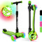 Apollo KidsPro 4 Kinderroller | klappbarer Kinder Scooter, höhenverstellbarer Dreiradscooter | Roller Kinder 3 Jahre Altersempfehlung | Kinderroller 3 Räder mit LED Rollen | Scooter Kinder-gerecht