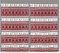 Tendina Vetro Moderna Larga 45 o 60 o 80 CERVINO Rosso Made in Italy - 1 Telo cm. 45x150
