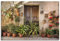 ARTLAND Wanddeko Leinwand Bilder Wandbild 60x40 cm Stadtbilder Pflanzen Altstadt Mallorca Spanien Mediterran U2IV