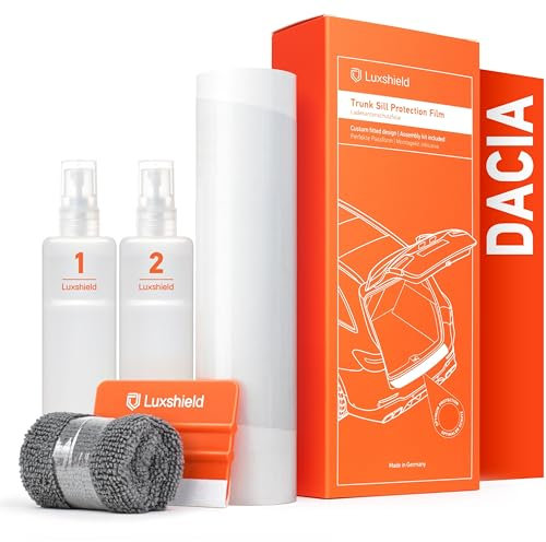Luxshield Ladekantenschutz Folie für Dacia Spring BBG I 2021-2024 - Stoßstangenschutz, Kratzschutz, Lackschutzfolie - Transparent