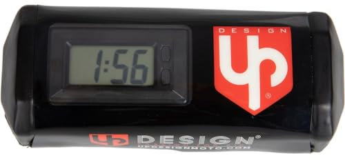 UP Design - Mousse De Guidon sans Barre Noir - Compteur D'heure & Horloge intégré