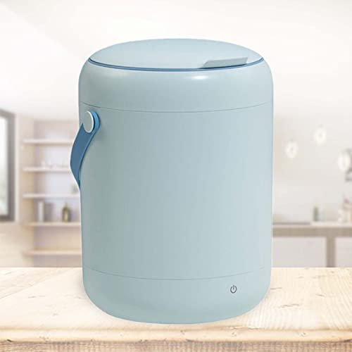 PanHuiWen Mini Machine à Laver Mini Machine a Laver Beauty Blender 2.8L Lave Linge Portable avec Fonction BactéRiostatique LumièRe Bleue,Blue