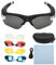 Video Sunglasses,HD 1080P Video Recording Camera Glasses,Sports Action Camera Glasses Smart Glasses with 4 Pairs of Lens for Cycling Driving Hunting