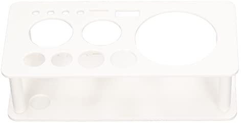 Mumusuki Bartender Kit Stand, Professional Cocktail Shaker Set Stand for Cocktail Lovers Plastic Bartending Tool Holder for Bar Home White(S)