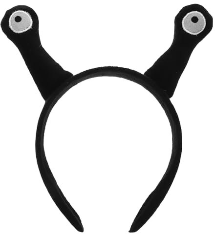 OSALADI Schnecke Antenne Stirnband Schwarz Lustige Augen Haarreifen Tier Ohr Maskerade Kostüm Haarband Geschenk für Foto Requisiten