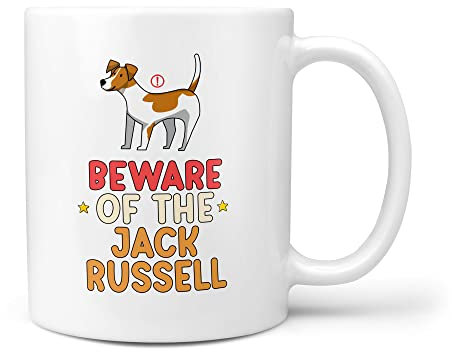 TeHe Gifts Beware of The Jack Russell Funny Dog Owner 10oz Gift Mug