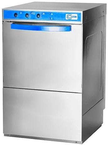 Cleiton® Lavavajillas Industrial Hosteleria | 40x40 | 2 Programas de lavado | 2730W | Lavado en 2 minutos | 465x565x720 mm | Voltaje 220V | 3 Cestas de 400x400 mm
