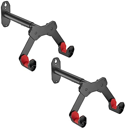 HOKO-VELO 25 2er set verstellbare Fahrrad Wand Halterung/Rahmenhalter mit Silikon-Schutz als Geschenk. Für alle gängigen Fahrräder und Hybrid-, MTB- und BMX-Fahrräder. Kratzfeste Beschichtung.