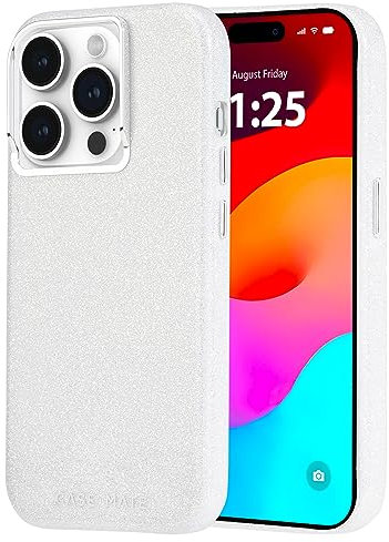 Case-Mate iPhone 15 Pro Case - Shimmer Iridescent [12ft Drop Protection] [Compatible with MagSafe] Magnetic Cover w/Cute Bling Sparkle for iPhone 15 Pro 6.1, Anti-Scratch, Shock Absorbent, Slim Fit
