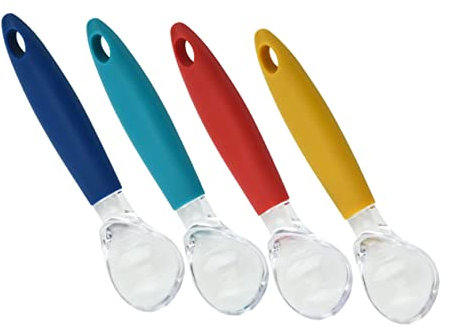 BESTonZON Elegantes Porciones de Helado 4 Piezas en Color Amarillo para Niños Niñas Y Adultos