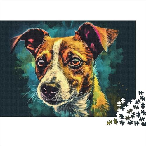 1000 Piece Jack Russell Terrier Dog Jigsaw Puzzles for Kids And Adults Age Years Educational Games Gifts Jigsaw 1000pcs (75x50cm)