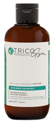 Tricogym Doccia-Shampoo Biodegradabile Nature Friendly 2-in-1-200ml - Bagnodoccia e shampoo Naturale Bio, formula vegana, no parabeni sls/sles free - Pack 100% riciclabile