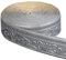Jodimitty Bordüre Selbstklebend Silbergrau 10m x 8cm x 4mm Wasserdicht Wandbordüre TapetenBordüre Anti-Kollisions Fliesen Bordüre Roll Border Trims für Ecken Linien Decken Dekoration
