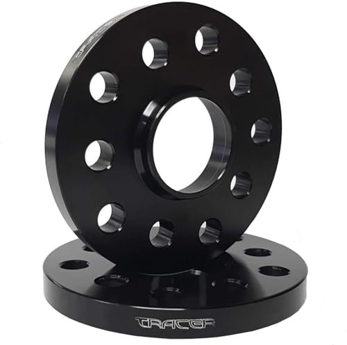 Spurverbreiterungen Distanzscheiben 12125W 15mm schwarz eloxiert - Lochkreis 120/5 - Mittenloch 72,6-2 Stück