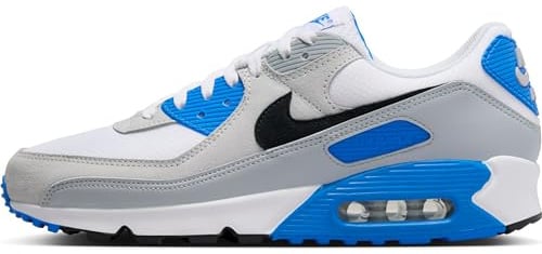 Nike Sneaker Air Max 90, White/Black-Photo Blue-Pure Platinum, FN6958-102, 47.5 EU (M 13 US)