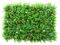Ejoyous Künstliche Pflanzenwand Buchsbaumplatten Wand-Sichtschutz Künstlicher Hecken-Grünzaun mit Blumen Pflanzenmatten für Garten, Hofdekoration 40 x 60 cm (Farbige Gürtelblume)