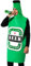 Halloween Beer Bottle Costume, Beer Bottle Costume, Oktoberfest Dress for Role Playing | Funny Cosplay Costume Halloween Beer Bottle Onesie for Men Don