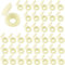 LICQIC 100 PCS Screw Cover Caps, Plastic Hinged Screw Cover Caps, Small Screw Caps for M4 - M6 Screws (Cream Color)