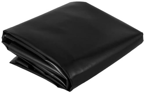 SUBLXPoten Liner Piscina Revestimiento for Estanque, Cubierta de película Impermeable, Impermeable, a Prueba de Sol, for Estanque de Peces, Negro(2x4M)