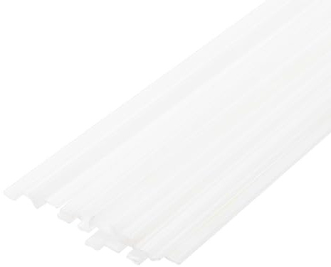 QUARKZMAN 20 Stück 330mm Kunststoff Schweißstäbe ABS Schweiß Draht Kunststoff Schweißen Schweiß Streifen für Plastik Schweißgerät Schweißreparatur Weiß