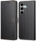 Ganbary Cover Compatibile con Samsung Galaxy S24 FE, Premium Pelle PU Flip Libro Custodia per Samsung Galaxy S24 FE [Protezione Completa] [Slot per Scheda] [Funzione di Supporto], Nero