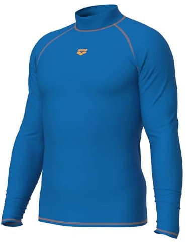 arena Men's Vest L/S Graphic Rash Guard Shirt, Blue China, XL