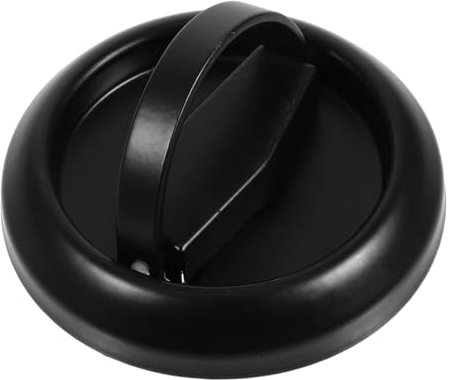 KICHOUSE Stainless Steel Flat Door Knob Hidden Recessed Cup Door Lock Flush Pull Handles Black