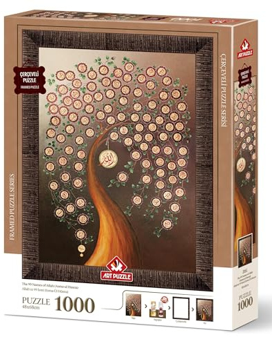 Art Puzzle 99 Namen Allahs (ESMA-Ül Husna) 1000 Teile Rahmenpuzzle