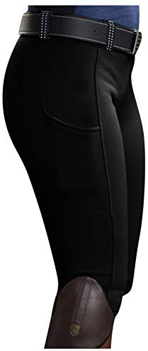 Legging d'équitation pour femme - Taille haute - Coupe étroite - Contraste - Respirant - Séchage rapide - Pantalon d'équitation - Pantalon de sport d'extérieur pour l'équitation - Entraînement