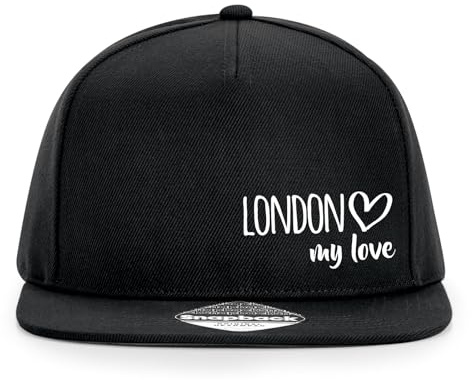 Huuraa Cappy Mütze London My Love Geschenk | Baseballkappe Basecap Kappe Geschenkidee Unisex Baseball Cap