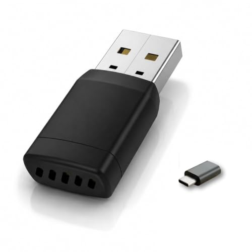 Duckdik Adaptateur CarPlay sans Fil et Android Auto 2 en 1 - WiFi 6 5GHz Mini USB Convertit Le Cable en sans Fil - Plug & Play Connexion Rapide 9s pour iOS 10+ Android 11+ Voitures 2016+