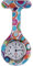 Boolavard Nurses Fashion Coloured Patterned Silicon Rubber Fob Watches - Colourful Bubbles