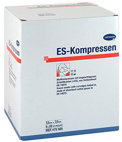 ES-KOMPRESSEN steril 7,5x7,5 cm 5X20 St