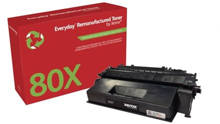 Everyday by Xerox Compatible HP 80X CF280X Black Toner, High Capacity, Remanufactured