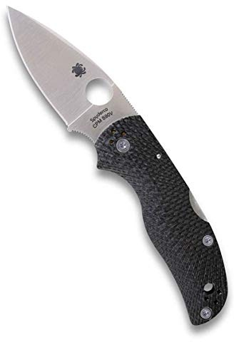 Spyderco Native 5 Fluted Folding Pocket Knife, PlainEdge