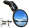 Hafny Bicycle Mirror, Stainless Steel Lens, Safe Rearview Mirror (68mm Stainless Steel Lens)
