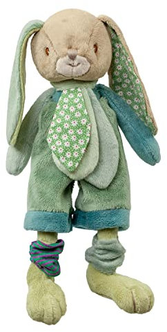 Barbara Bukowski Plüschhase Benji - olive / grüne Hose Häschen 25 cm