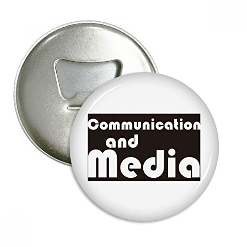 principaux Communication et médias Noir Rond Décapsuleur Aimant de réfrigérateur badge Button 3 pcs Cadeau