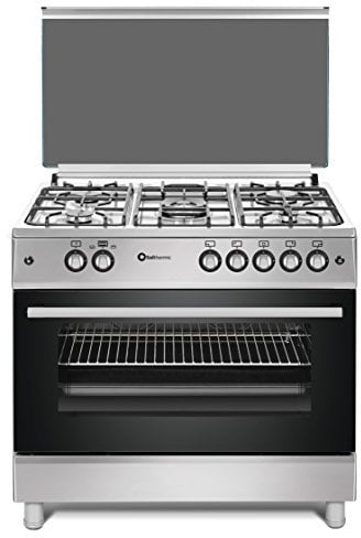 SOLTHERMIC F9L50G2IX COCINA ACERO INOXIDABLE/ANCHO 90 CMS / 5 FUEGOS CON ENCENDIDO AUTOMATICO/HORNO PANORAMICO 115 L. / ENTRGA A DOMICILIO Y RETIRADA DEL USADO GRATIS ALTA GAMA