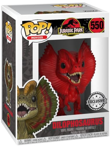 Funko POP! Movies: Jurassic Park - Dilophosaurus | Official Merch - Collectable Vinyl Figurine for Shelf Display - Birthday Gift Idea for Fans and Collectors