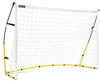 SKLZ 8x5 (2.0), Ultra-Portable Kids Fußballtor, Quick Setup, 2,4 m x 1,5 m, Schwarz, Weiß, Gelb