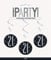 Unique 83784 Black Prismatic 21st Birthday Hanging Decorations,32 6 Pcs, Age 21