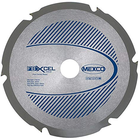 MEXCO 216 X 2.4MM X 6T Fibre Cement Board PCD Blade
