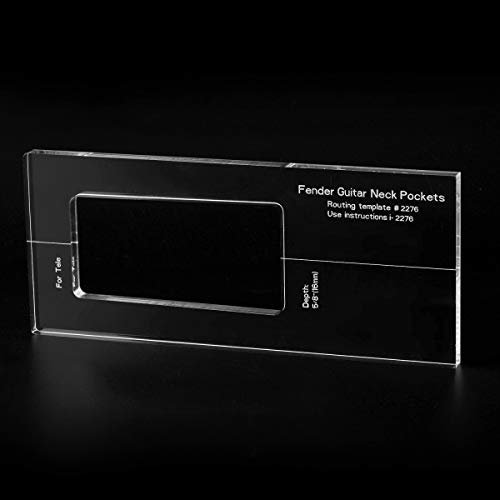 Musiclily Pro CNC Accurate Acryl Gitarrenhals Routing Vorlagen für Standard Tele