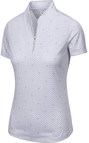 Greg Norman Herren Ml75 2below Palmenfoulard S/S Poloshirt mit Reißverschluss Kurzärmelig, Haifischgrau, Medium