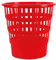 Office Products Model 19053621-04 Abfallkorb Papierkorb 16 Liter Kunststoff Mülleimer Design Für Büro Küche; 1 Stück Rot Elegant und Praktisch Stabil, Rissbeständig Maße: 30,8 x 31 x 30,8cm