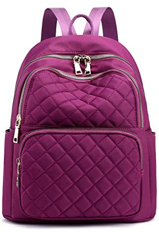 JOORUI Leichter Mehrfachtaschen-Freizeitrucksack für Frauen, Mädchen, Mamabeutel, Außensport-Freizeittasche (Purple)
