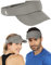 Athle Sport Sun Visor Hat - No Headache Sun Visors for Women and Men - One Size Fits All Sports Visor - Grey