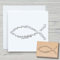 NEWSTAMPS Stempel Text in Fischform Motivstempel groß aus Holz & Gummi zum Karten und Geschenke basteln, Holzstempel für Sprüche, Spruchstempel, Textstempel, Schrift, Scrapbook, Textilstempel, Deko